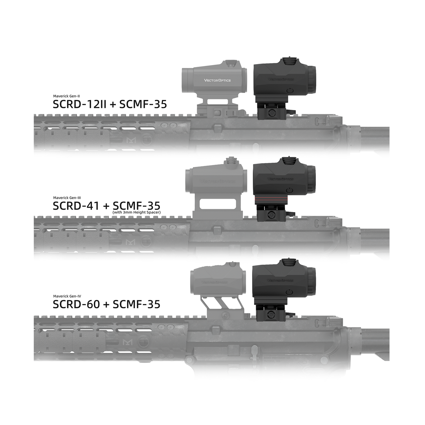 Vector Optics Maverick-IV 3x22 Magnifier Mini